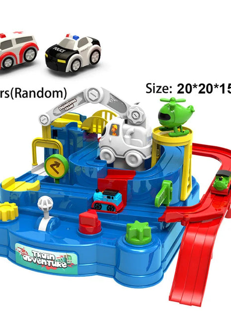 Modello di vagone da corsa Spazio Animali aerospazziali Giocattoli educativi Bambini Treno Pista Avventura Cervello Gioco interattivo meccanico - riparo82