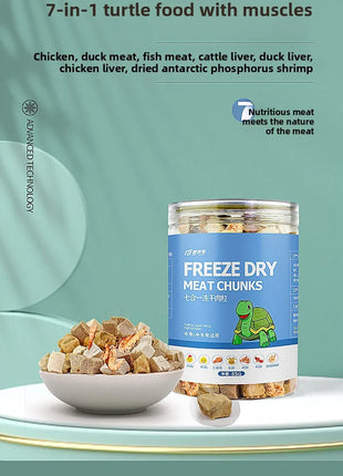 GEN CLIMB Freeze-Dried Shrimp Turtle Food - High Protein Aquatic Turtle Diet for Red-Eared Slider, Snapping Turtle&Pond Turtles - Riparo82