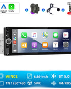 Hikity 2+64G Carplay Android 1din Car Radio Android Auto Stereo 6.86
