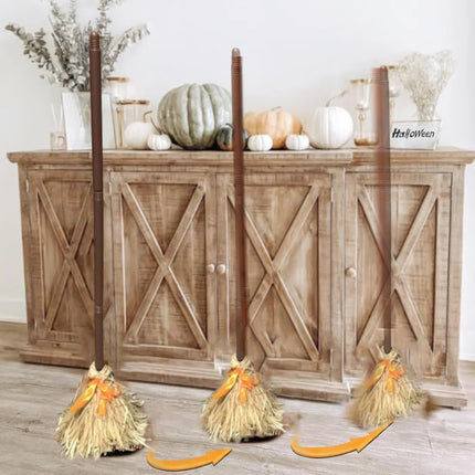 Halloween Sound Activated Floating Broom Touch Activated Witch Broom Is Suitable For Halloween Decoration Magical Atmosphere
