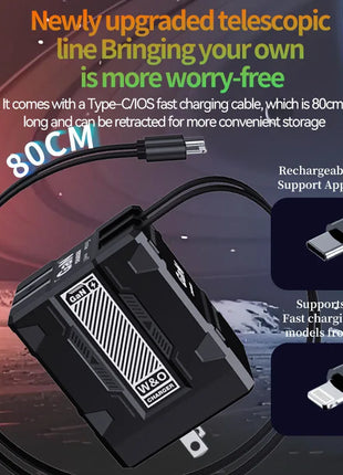 Total 20W USB C Charger GaN Fast Charging Wall Charger For iPhone Samsung Xiaomi Quick Charge EU/US Plug Phone Charger Adapter - Riparo82