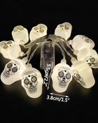 1.5M 10LED Halloween LED Light String Horror Eyeballs Pumpkin Spider Bat Skull Lamp Trick Or Treat Happy Halloween Party Decor - Riparo82