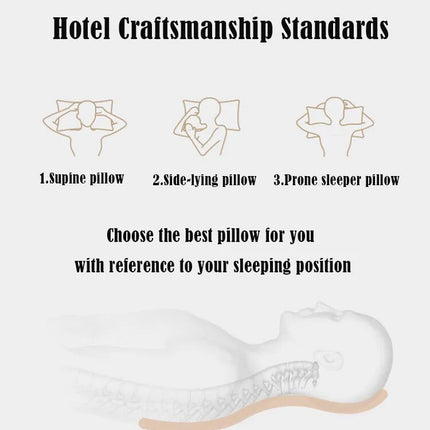 Sleeping Pillows for bedroom double top bed stuffed Hotel Five-star viscoelastic soft orthopedic pillow 48*74 extension Cushion