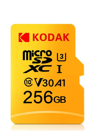 Scheda di memoria MicroSD KODAK 256 GB 128 GB FINO A 100 MB/s Class10 U3 32 GB 64 GB Scheda di memoria TF Microsd per PC Samrtphone
