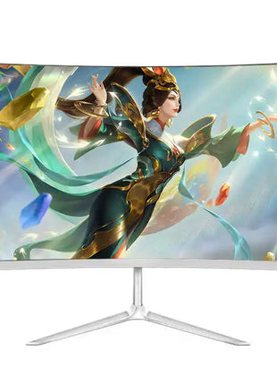 49 - 24 Inch Frameless Curved Screen 144HZ PC Computer  For Home Gaming Inbuild Mic Lcd Screens - Riparo82