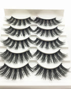 10/2 Pairs Mink Eyelashes Natural 3D Lashes Faux Cils Makeup Dramatic False Eyelashes Wholesale Eyelash Extension Makeup Tools