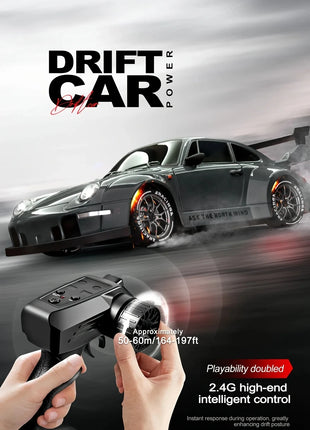 4WD RC Drift Car con luce a LED 2.4G Radio 20KM/h Auto da corsa telecomandate ad alta velocità Modello di veicolo Giocattolo regalo per Ragazzo Ragazza Kid