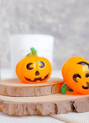 24 Pcs Halloween Mini Witch Hat & Broom Set  8 Witch Hats, 8 Brooms, 8 Pumpkin Heads - Halloween Party Favors, Decoration - Riparo82