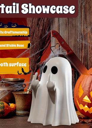 Halloween Cute Ghost Statue Creative  Crafts  Suitable For Party Scene   Home Living Room Bedroom Office Desktop Decoration ﻿ - Riparo82