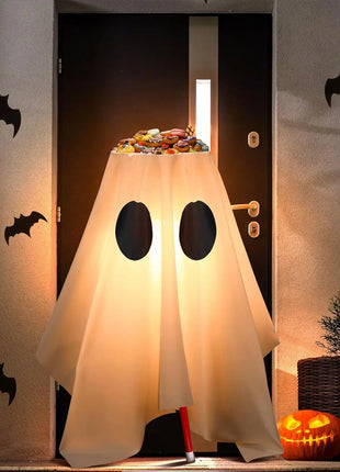Halloween Decoration - Ghost/Candy Bowl Stand Lighting Large Witch Ghost/ Pot Trick Or Treat/ Candy Lighting Candy Stand Bucket - Riparo82