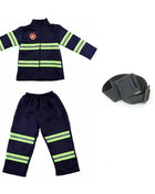 Costume cosplay da pompiere per bambini Ragazzi Ragazze Festa di carnevale di Halloween Sam Uniforme da pompiere Abbigliamento da lavoro Regalo di Natale