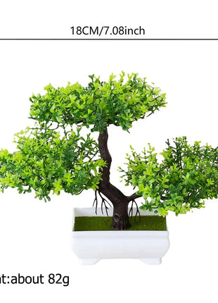 Artificial Plants Decoration Potted Bonsai Small Tree Pot Fake Plant Potted zen garden Ornaments Table Home Room Decoration