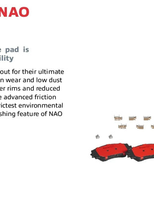 Brembo P83082N Set pastiglie freno a disco anteriori in ceramica premium adatte per SUBARU/TOYOTA/TOYOTA (FAW) OE # 0446502220