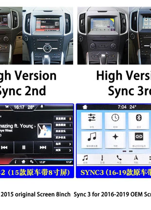 Tesla Style 13.6inch Android Screen GPS Navigation Carplay Autoradio For Ford Edge 2015-2019 Stereo Car Multimedia Video Player