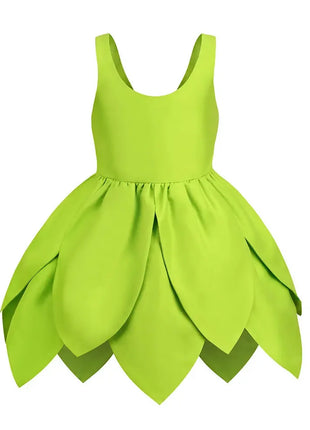 Costume Trilly Campanellino Carnevale 2026 - Abito Fata Verde Bambina