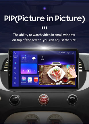 4G 8Core Android Car radio GPS Stereo For Fiat 500 2007-2014 Multimedia Video player 2DIN Autoradio DSP Carplay 7862 Head Unit - Riparo82