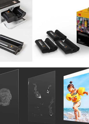 Stampante fotografica mobile originale Kodak PD450W Carta fotografica a colori dedicata Laminazione automatica da 6 pollici per stampante dock 460 480