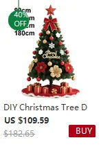 Set di alberi di Natale fai-da-te 2.1/2.4/3m Grande decorazione per albero di Natale Decorazioni per la casa Festa Ornamento per le vacanze Albero di Natale rosso Dropship