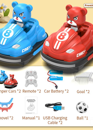 JJRC Q195 RC Battle Car Set Interazione competitiva genitore-figlio Go Kart Musica leggera Auto telecomandata Giocattolo Regalo per i bambini