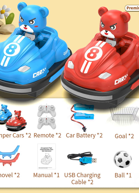 JJRC Q195 RC Battle Car Set Interazione competitiva genitore-figlio Go Kart Musica leggera Auto telecomandata Giocattolo Regalo per i bambini