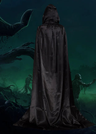 Halloween Cloaks Capes Women Men Cosplay Costumes Long Hooded Devil Demon Dress Up Props Performance Costume for Halloween Party - Riparo82
