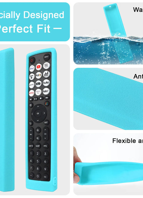 Silicone Case Fit for Hisense Smart Vidaa TV remote control EN2J36H EN2F36H EN2D36H ERF2N36H Protective Sheath Cover Anti-Slip ﻿ - Riparo82