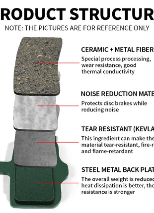 BUCKLOS Pastiglie freno a disco idraulico in ceramica per SRAM AVID ELIXIR 1/2/4/6/8/10 paia Pastiglie freno MTB Pastiglie freno a disco resistenti all'usura
