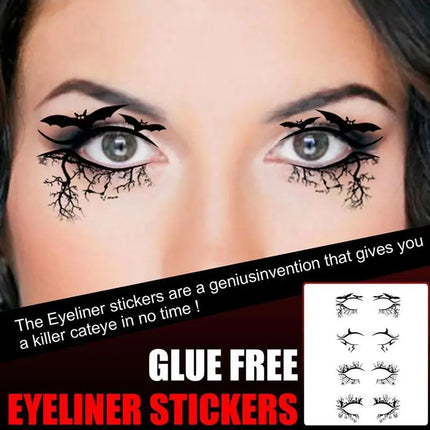 Temporary Halloween Horror Witch Devil Ghost Tattoo Halloween Eye Face Eye Art Party Tattoo Sticker Stickers Tattoo M6P2