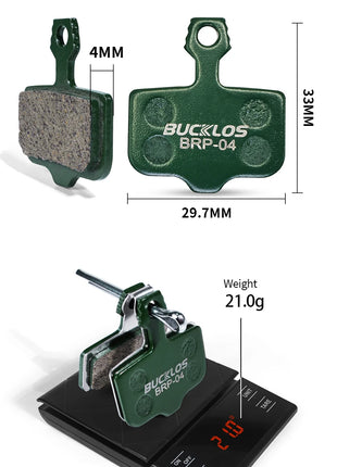 BUCKLOS Pastiglie freno a disco idraulico in ceramica per SRAM AVID ELIXIR 1/2/4/6/8/10 paia Pastiglie freno MTB Pastiglie freno a disco resistenti all'usura