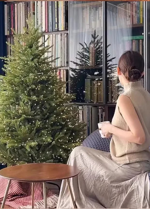 2025 Premium PE Albero di Natale Decorazioni natalizie di lusso per la casa Grande scintillante visualizzazione festosa Decorazione dell'atmosfera dell'albero di Natale