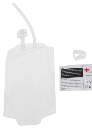 350ml reusable blood energy drink bag PVC material Halloween vampire bag props simulation blood bag Halloween party scary props - Riparo82