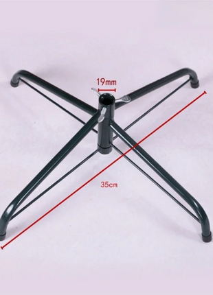 Base per supporto per albero di Natale in metallo Robusta base rotante per albero di Natale artificiale Gambe per supporto per albero di Natale - riparo82