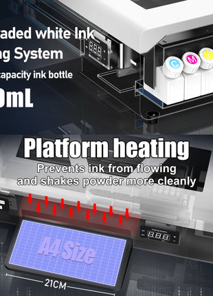 Stampante A4 DTF per Epson L805 Testa diretta per stampante a trasferimento di pellicola Impresora A4 dtf per felpe con cappuccio in tessuto macchina da stampa per magliette