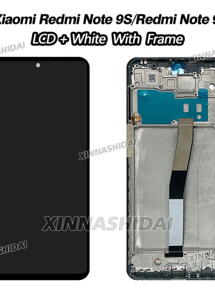 Nuovo Display LCD per Xiaomi Redmi Note 9S LCD M2003J6A1G Display Touch Screen Con Cornice per Redmi Note 9 Pro Sostituzione Dello Schermo - riparo82