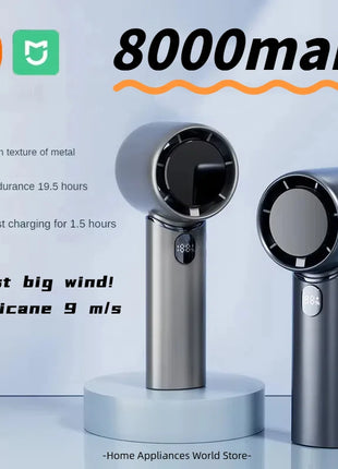 Xiaomi Electric Fan Technology Display 8000mah Wireless Portable Air Circulator Fan Desktop Air Cooling Cooler Quiet MIJIA Fan - Riparo82