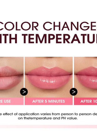 Natural Moisturizing lipstick Moisturizes and softens the water feeling, transparent and nude, easy to apply lip oil - Riparo82