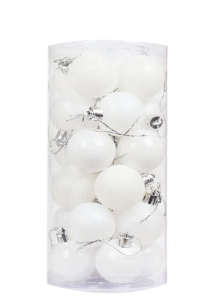 24PCS Palle Di Natale Ornamenti Per L'albero Di Natale Palle Di Natale Appeso Albero Pendenti Home Party Decor 2026 Regalo di Capodanno Noel Navidad - riparo82