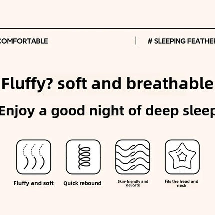 1pc Soft Filling Sleeping Pillows for Home Bed Almohadas Para Dormir High Quality Pillow 48x74cm Washable Neck Cushion