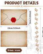 20pcs Magic Wizard Floating Acceptance Letters Banners for Halloween Harry Themed Party Decoration Masquerade Welcome Letter - Riparo82