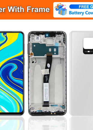 Display AMOLED per Xiaomi Redmi Note 9S Lcd M2003J6A1G Display Touch Screen con cornice per Redmi Note 9 Pro Sostituzione dello schermo - riparo82