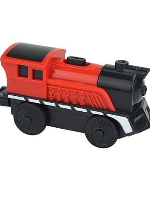 Locomotiva in legno Magnetic Electric Car Train Toys Fit Biro wood Diecast Slot Train Track Railway Educational Toys For Kids