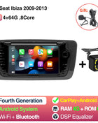2 Din Car Radio for Seat Ibiza 2009-2013 Audio Multimedia Player CarPlay Android Auto GPS Bluetooth WIFI FM RDS Autoradio - Riparo82