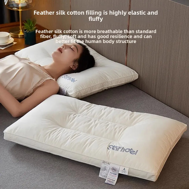 Type A cotton pillow, with a super-soft core that supports the cervical spine and aids sleep