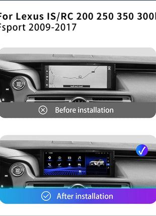 AutoRadio Android14 Wireless Carplay Car For Lexus IS RC 200 250 300 350 200T 300h Multimedia Player Navigation GPS Stereo Audio - Riparo82
