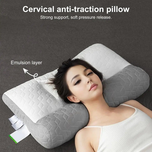Orthopedic Deep Sleep Pillow Elastic Memory Foam Sleeping Cervical Neck Pillow Pain Relief Slow Rebound Bed Pillow
