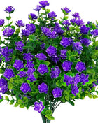 4 Bundles Artificial Plants Fake Boston Ferns Bushes Faux Shrubs  Greenery UV Resistant Plant for Home Garden Outdoor Yard Decor