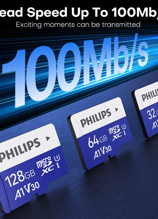 Scheda SD Philips Ultra Micro tf 128 GB 32 GB 64 GB Mini SD Card SD/TF Scheda Flash Scheda di memoria 8 GB 16 GB miniSD per telefono