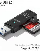 Lettore di schede USB 3.0 multifunzionale 2 in 1Micro SD TFMemoryCardReaderUSBFlashDrive Adattatore per schede per PC Accessori per laptop