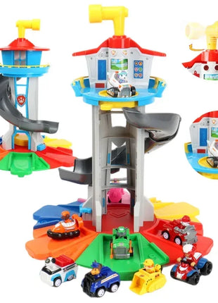 Paw Patrol Set di giocattoli Cartoon Anime Figure Patrol Canine Chase Skye Rimbalzo Bicicletta Decorazione della casa Regali di compleanno di Natale per bambini - riparo82