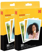 Disponibile 20/80 fogli di carta fotografica Kodak Premium Zink Print 3,5x4,25 pollici compatibile con la fotocamera istantanea Kodak Smile Classic